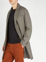 Thumbnail for your product : Barena Prince Of Wales-checked Wool Overcoat - Mens - Grey Multi