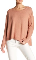 Thumbnail for your product : Eileen Fisher Crew Neck Boxy Hi-Lo Sweater