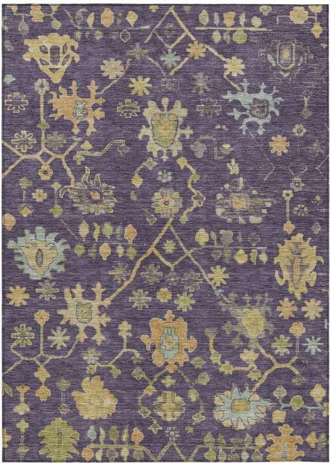 Addison Rugs Chantille Machine Washable Indoor/Outdoor Abstract ACN1930 Purple 8 ft. x 10 ft. Area Rug