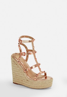 missguided gold shoes