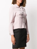 Thumbnail for your product : Barrie Ribbed Panel Knitted Jacket
