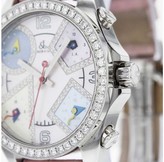 Thumbnail for your product : Jacob & co 5 Five Time Zones Watch MOP Diamond Dial & Bezel A1049