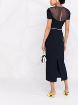 Thumbnail for your product : Jenny Packham Crystal-Embellished Fitted Midi Dress