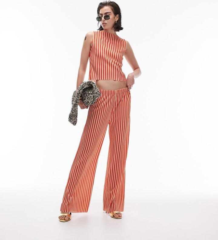 Stripe Trousers Topshop Wide Leg Trousers Topshop Vertical Stripe