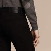Thumbnail for your product : Burberry Straight Fit Unwashed Stretch Denim Jeans