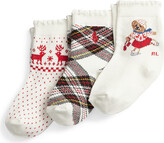 Thumbnail for your product : Polo Ralph Lauren Polo Bear & Fair Isle Crew Sock 3-Pack
