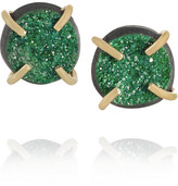 Thumbnail for your product : Melissa Joy Manning 14-karat gold uvarovite garnet earrings