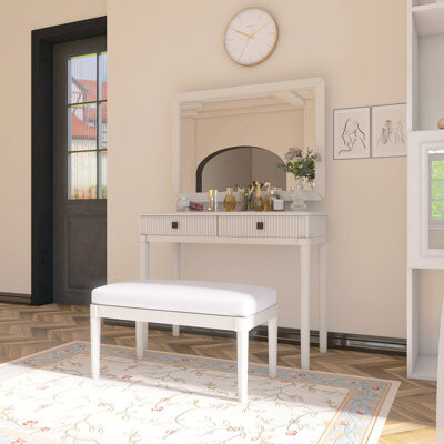 Modern Vanity Desk With Mirror