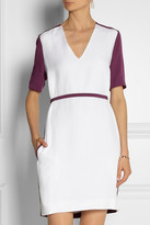 Thumbnail for your product : Victoria Beckham Victoria, Belted color-block crepe dress