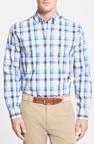 Thumbnail for your product : Cutter & Buck 'Pierce' Classic Fit Plaid Poplin Sport Shirt (Big & Tall)