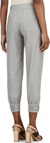 Thumbnail for your product : Band Of Outsiders Heather Grey Wool Flannel Cuffed Trousers