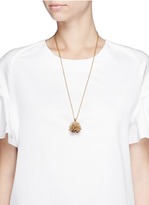 Thumbnail for your product : Nobrand Chestnut skull pendent necklace