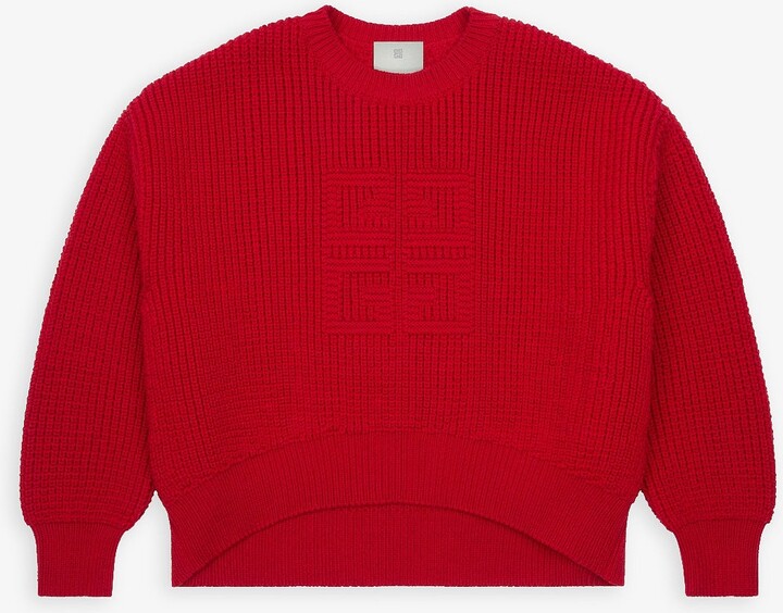 Givenchy Cropped 4G sweater in waffle wool