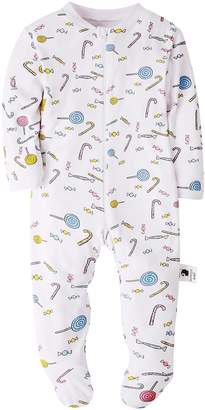Marquebaby Baby Girls' Footed Pajama - Zip Front 100% Cotton Sleeper 6M Sleep and Play