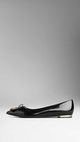 Thumbnail for your product : Burberry Point-toe Fringe Detail Ballerinas