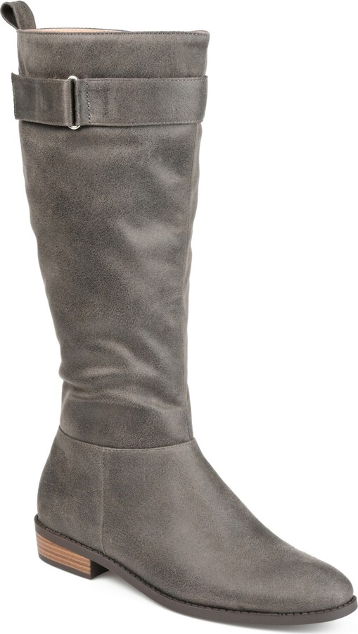 gray tall boots