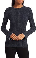Thumbnail for your product : Derek Lam 10 Crosby Metallic Bell-Sleeve Sweater