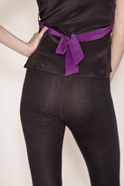 Thumbnail for your product : Corey Lynn Calter Lisette Blocked Tieback Top in Black