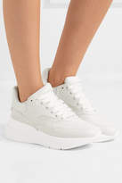 Thumbnail for your product : Alexander McQueen Leather Exaggerated-sole Sneakers