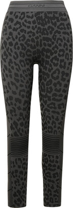 Leopareina Royal Leopard Cotton Blend Leggings