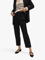 Thumbnail for your product : MANGO Pleated Crop Suit Trousers, Black
