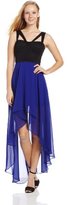 Thumbnail for your product : Adrianna Papell Hailey Logan by Juniors Two-Tone High/Low Dress