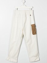 Thumbnail for your product : Moncler Enfant Cargo-Pocket Tapered Trousers