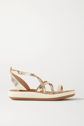 Ancient Greek Sandals gold Euterpe leather sandals - ShopStyle