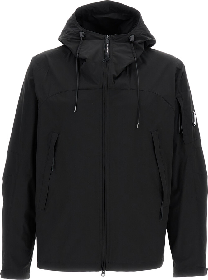 C.P. Company Minimalist Black Jacket with High Collar