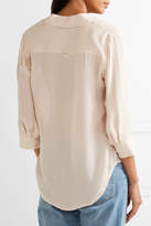 Thumbnail for your product : L'Agence Ryan Silk-georgette Shirt - Peach