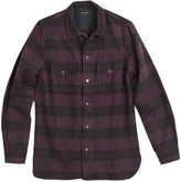 Thumbnail for your product : Wings + Horns WINGS & HORNS Tartan Flannel Zip Up Shirt