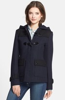 Thumbnail for your product : GUESS Two-Tone Toggle Coat with Detachable Hood (Regular & Petite)