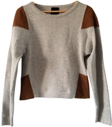 Thumbnail for your product : American Retro Merino/Leather Jumper