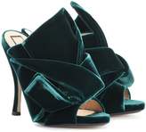 Thumbnail for your product : N°21 Ronny 110 velvet sandals