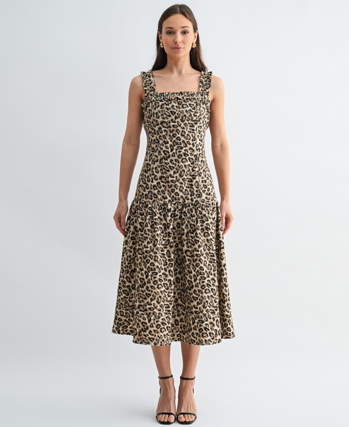 Arose Studio Inc Women's Raya Dropped Waist Midi Dress