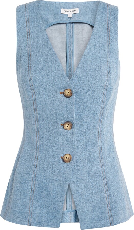 Veronica Beard Denim Avalina Vest