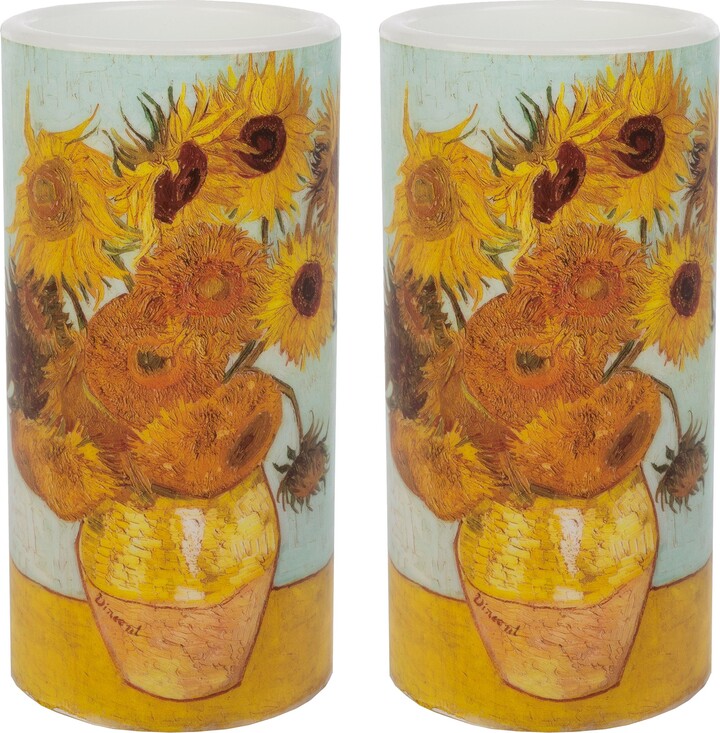 Lavish Home Sunflower 6-inch LED Candles