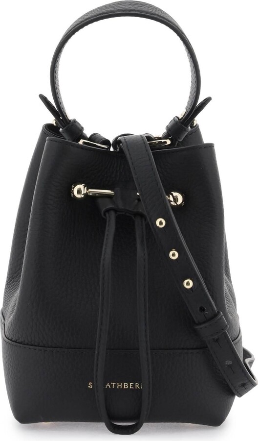 Strathberry Lana Osette Midi Leather Bucket Bag - ShopStyle