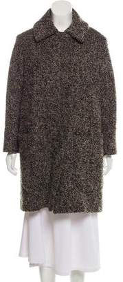 Chloé Wool-Mohair Tweed Coat