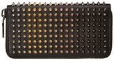 Thumbnail for your product : Christian Louboutin Panettone Studded Leather Zip Around Wallet