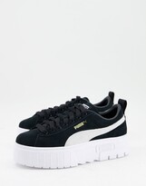Thumbnail for your product : Puma Mayze platform trainers in black
