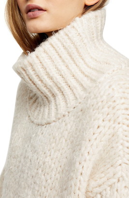 Topshop Chunky Funnel Sweater