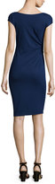 Thumbnail for your product : Lafayette 148 New York Cap-Sleeve Ruched Dress