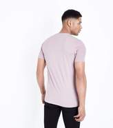 Thumbnail for your product : New Look Light Purple Short Sleeve Muscle Fit T-Shirt
