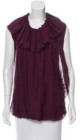 Thumbnail for your product : Lanvin Ruffle-Accented Sleeveless Top