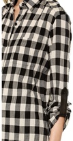 Thumbnail for your product : Alice + Olivia Piper Checked Button Down