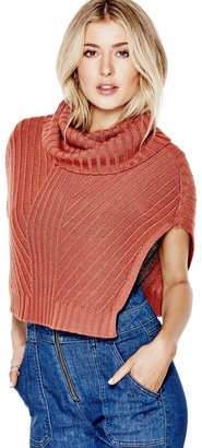 GUESS Women's Cap-Sleeve Ribbed Snood