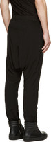 Thumbnail for your product : Rick Owens Black Drawstring Sarouel Trousers