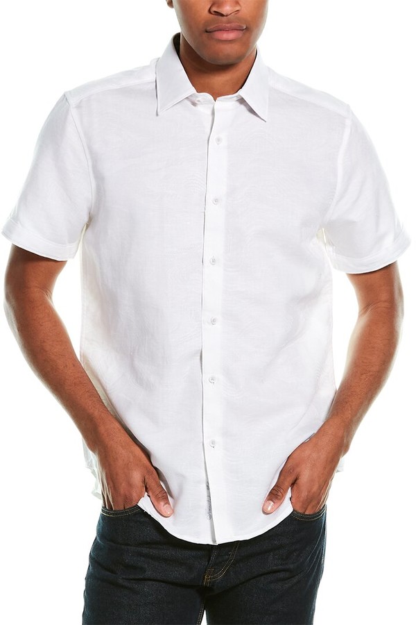 Robert Graham Sequential Linen-Blend Woven Shirt - ShopStyle