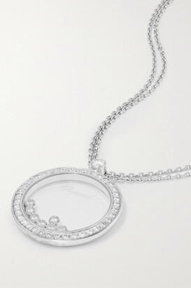 Chopard + Net Sustain Happy Diamonds 18-karat White Gold Diamond Necklace - one size